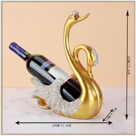 Gold Swan Wine Rack for Home and Kitchen