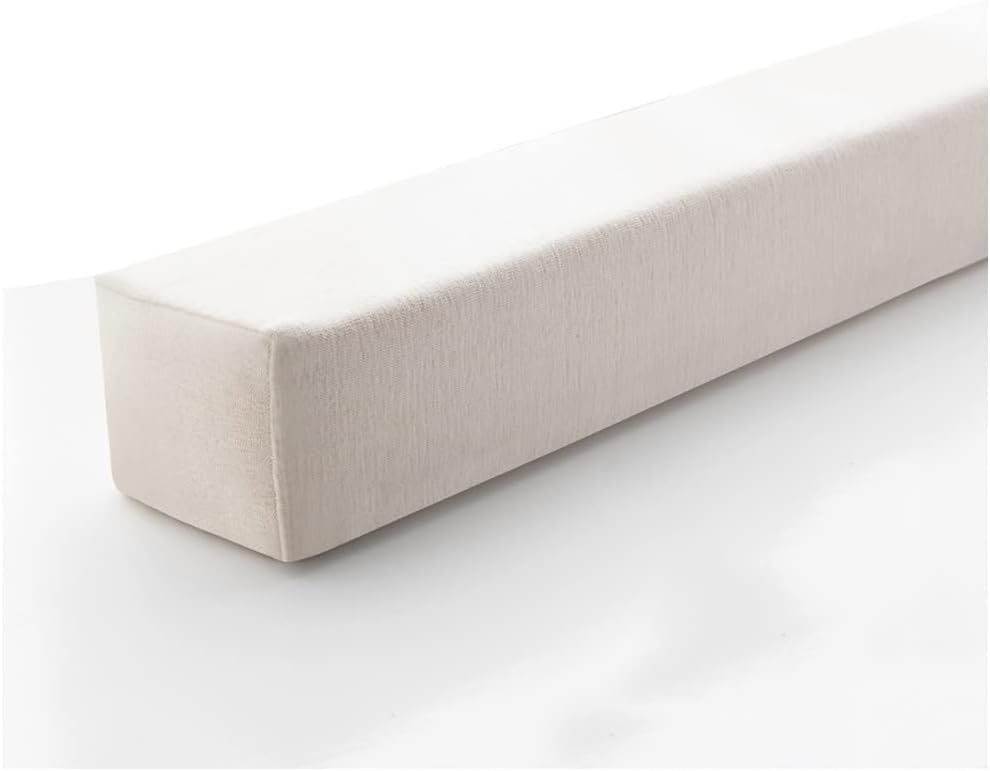 Long Bed Gap Filler Support Pillow Beige 20X8X80cm