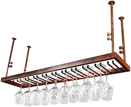 ZJDYDY Wall-Mounted Wine Rack Bronze Frame