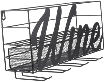 HOLIDYOYO Wall-Mounted Wine Rack 1pc Iron Bottle Holder