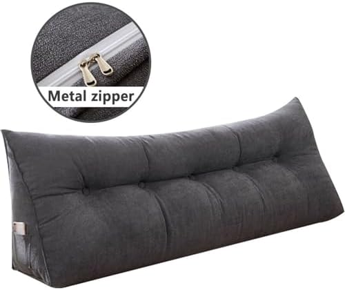 Dark Green Headboard Pillow with Removable Cover