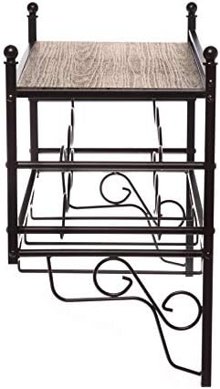 Home Zone Living Wine Rack - Freestanding 6-Bottle Storage
