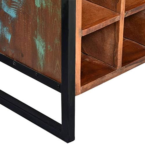 Wooden Wine Rack with 2 Drawers for 16 Bottles 1