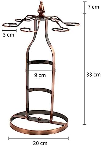CdyBox Bold Iron Wine Rack with Skidproof Base