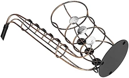 XPSSJMU Tabletop Wine Rack Metal Figurine Decor