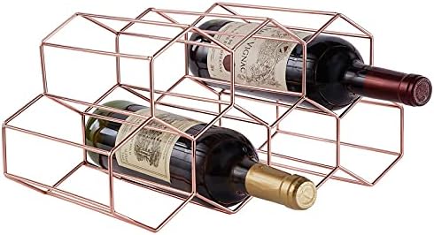 FOMANSH 7-Bottle Countertop Wine Rack with Modern Design