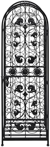 vidaXL Floor Wine Rack for 9 Bottles Metal 1