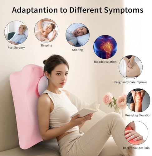 Relax Cush Pillow - Ergonomic Support for All Positions Pink