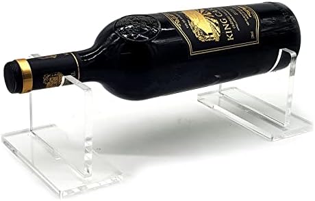 B21design Floating Acrylic Wine Holder Stand Rack