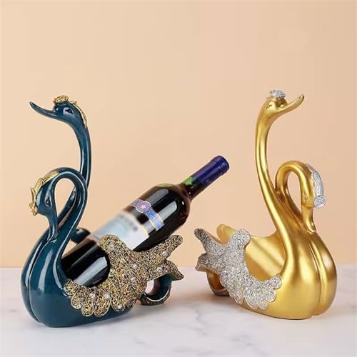 Gold Swan Wine Rack for Home and Kitchen