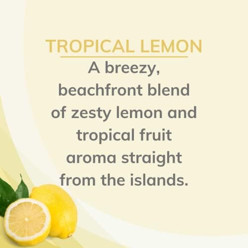 Citrus Magic Odor Eliminating Air Freshener Spray - Tropical Lemon Pack of 3