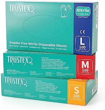 Trustex Nitrile Gloves Powder Free 32 Mil