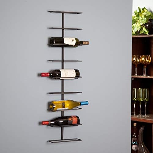 Oenophilia Wall-Mounted Wine Rack 9-Bottle Black
