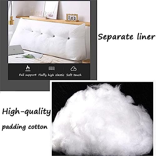 Triangular Headboard Pillow with Removable Cover for Bed and Dorm