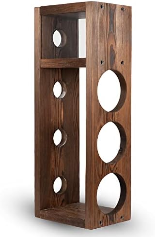 Rustic State Sonoma Burnt Brown Wine Rack - 3 Bottle Storage