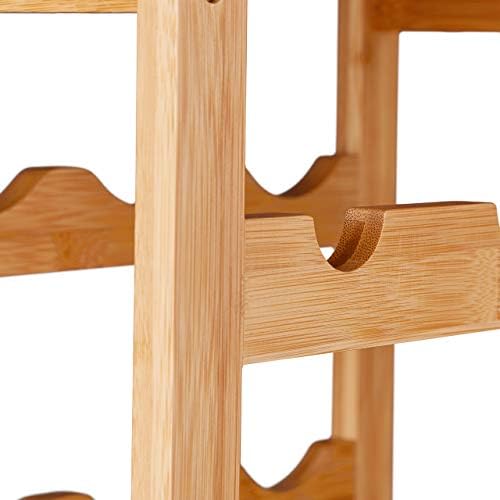 Relaxdays Natural Wine Rack 94 x 47 x 29 cm