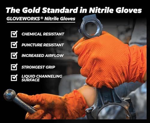 GLOVEWORKS HD Nitrile Gloves 8 Mil