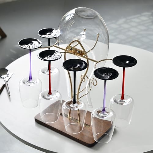 Sturdy Tabletop Wine Rack for 6 Glasses 1