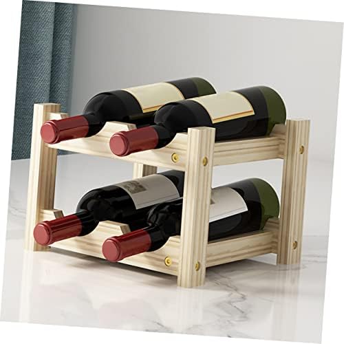 MAGICLULU Stackable Wine Display Rack for Living Room Bar