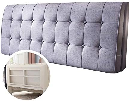 CHIAPERINI Reading Backrest Pillow Purple Upholstered 190x60cm Headboard Cushion for Bedroom
