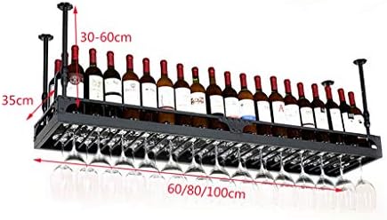 FAFZ Ceiling Wine Rack Adjustable Height Hanging Holder