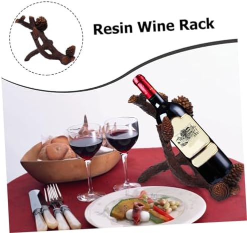 SHOWERORO 1pc Single Bottle Resin Wine Rack