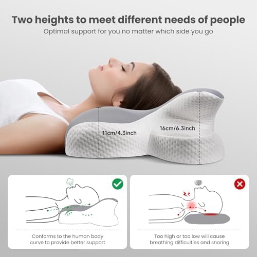 JINXIA Cooling Neck Pillow with Removable Cover