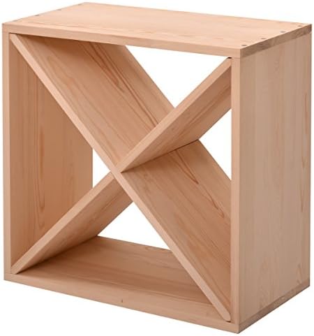 Sardoxx 24 Bottle Wine Rack Cedar Wood Cube Storage