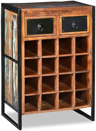 Camerina 16 Bottle Reclaimed Wood Wine Rack
