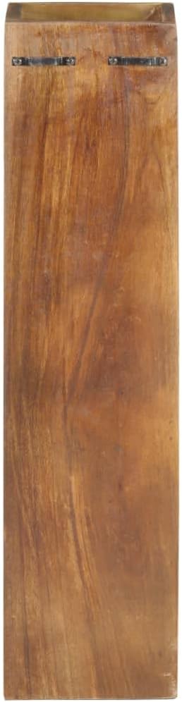 WEHUOSIF Solid Reclaimed Wood 5-Bottle Wine Rack
