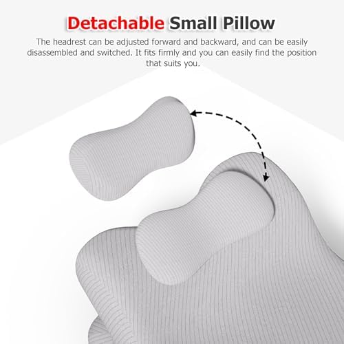 JYHHCYS Memory Foam Prone Pillow with Removable Headrest