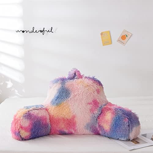 A Nice Night Faux Fur Reading Pillow with Carry Handle