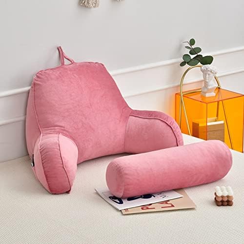 HOFFTI Reading Cushion with Neck Roll and Armrests for Bed and Sofa