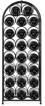 ETELI 23 Bottles Freestanding Metal Wine Rack Cabinet