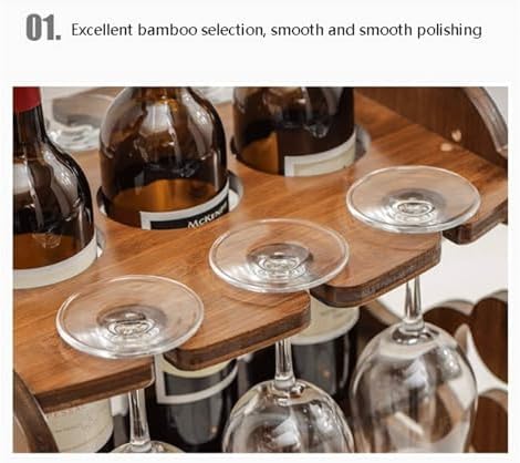 OXOAMP Freestanding Wine Rack with Rotating Design