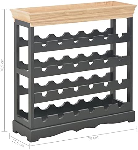 YITHOPI Freestanding Wine Rack Black 276x89x278