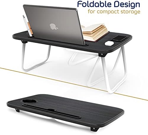 Nestl Reading Pillow with Laptop Desk - Black