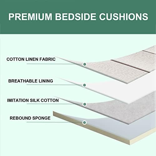 Large Bolster Headboard Pillow with Removable Cover