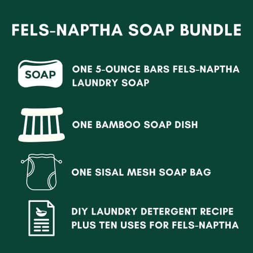 Fels-Naptha Laundry Bar Soap and Stain Remover Bundle
