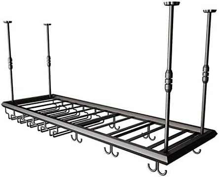 Adjustable Height Metal Wine Glass Frame Ceiling Rack