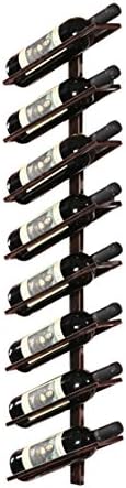 LUNEZY Metal Wine Racks Wall Holder - Rustic Design