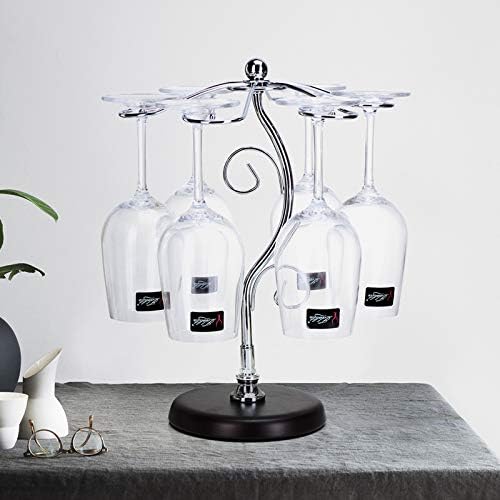FIAMER Tabletop Wine Glass Holder Metal Storage Rack 1