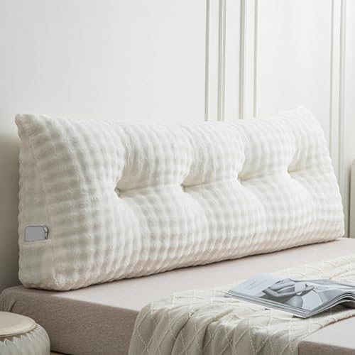 Wenqik Triangular Headboard Reading Pillow with Removable Cover