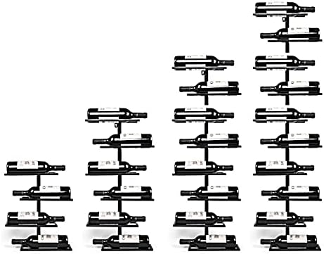 Iron Wall-Mounted Wine Rack with 10 Bottle Capacity