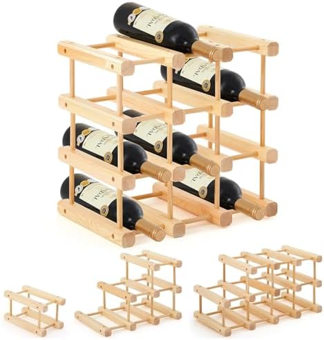 Yuehuam 12-Bottle Stackable Wine Rack