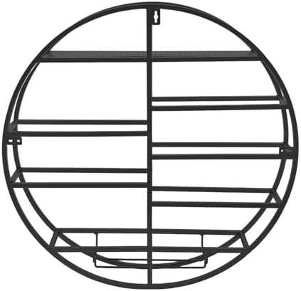 FOGGBET 4 Tier Metal Wine Rack with Glass Track