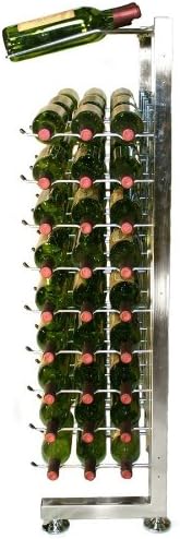 VintageView 90 Bottle Freestanding Wine Rack Black