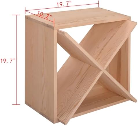 24 Bottle Wooden Wine Rack Freestanding Storage Shelf