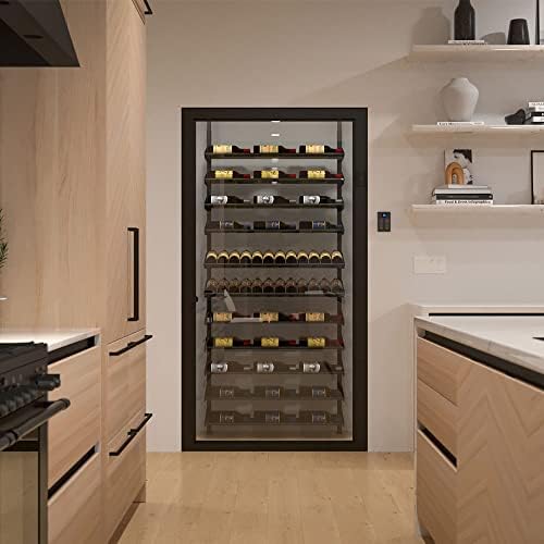 Ultra Wine Racks Showcase Bespoke Wine Display - Black 105 Bottles Storage
