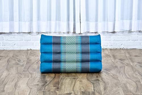 Leewadee Thai Triangle Cushion - Light Blue 20 x 13 x 13 Inches
